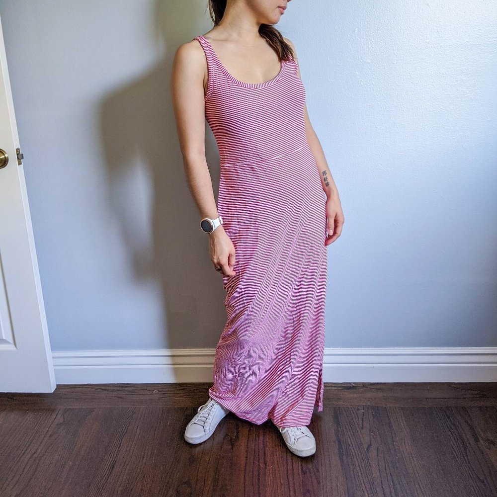 GAP - Striped Red & White Maxi Dress